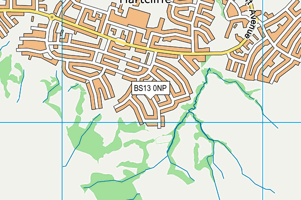 BS13 0NP map - OS VectorMap District (Ordnance Survey)