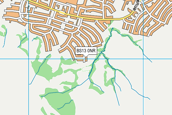 BS13 0NR map - OS VectorMap District (Ordnance Survey)