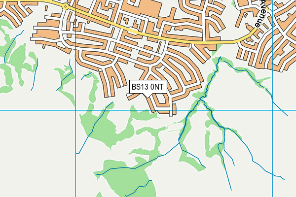 BS13 0NT map - OS VectorMap District (Ordnance Survey)