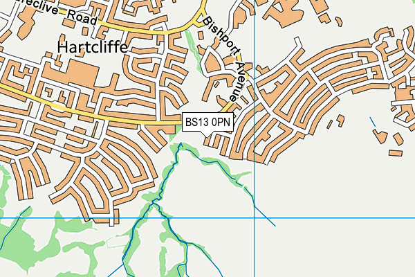 BS13 0PN map - OS VectorMap District (Ordnance Survey)