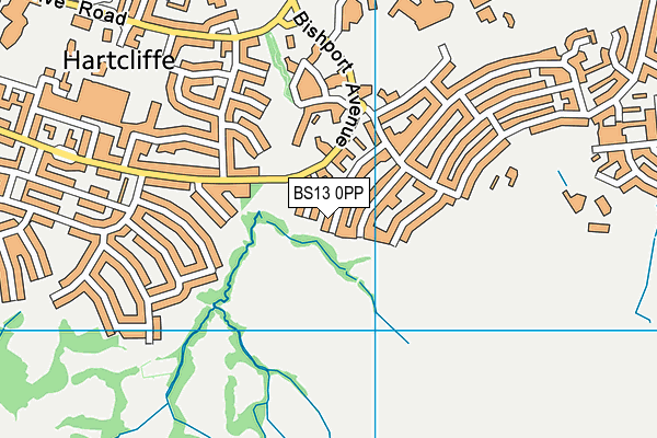BS13 0PP map - OS VectorMap District (Ordnance Survey)