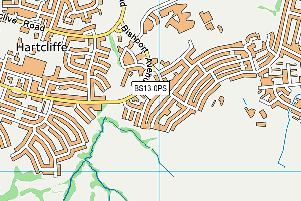 BS13 0PS map - OS VectorMap District (Ordnance Survey)