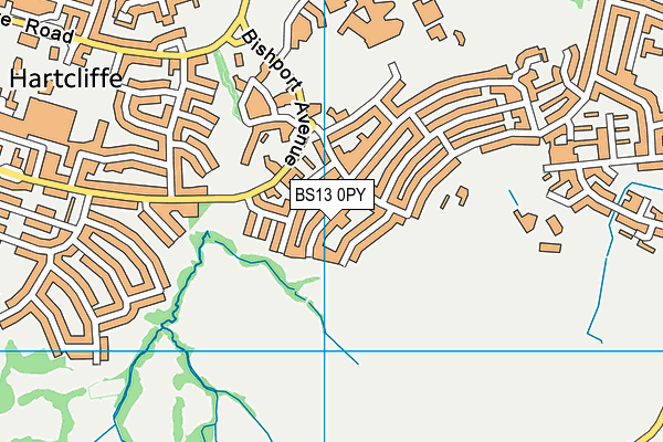 BS13 0PY map - OS VectorMap District (Ordnance Survey)