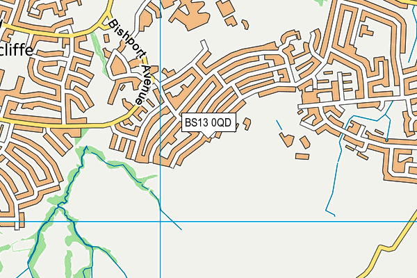 BS13 0QD map - OS VectorMap District (Ordnance Survey)