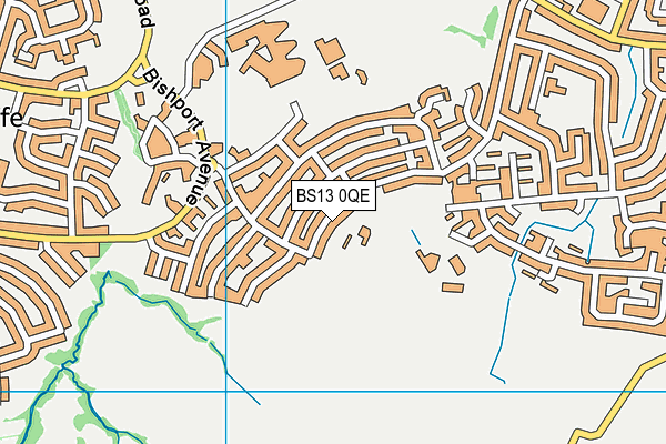 BS13 0QE map - OS VectorMap District (Ordnance Survey)