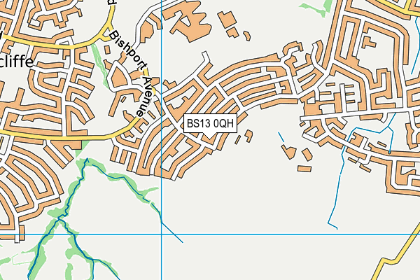 BS13 0QH map - OS VectorMap District (Ordnance Survey)