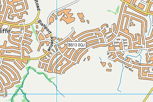 BS13 0QJ map - OS VectorMap District (Ordnance Survey)