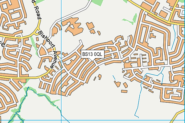 BS13 0QL map - OS VectorMap District (Ordnance Survey)