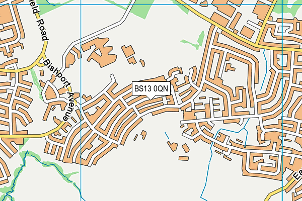 BS13 0QN map - OS VectorMap District (Ordnance Survey)