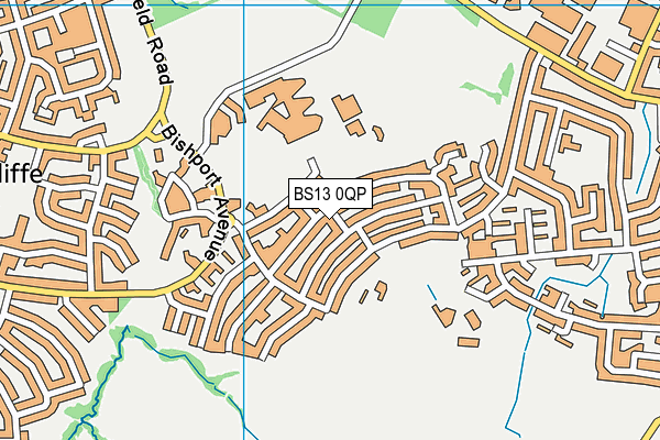 BS13 0QP map - OS VectorMap District (Ordnance Survey)