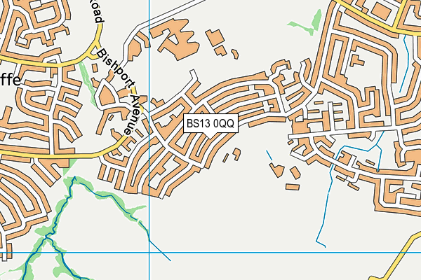 BS13 0QQ map - OS VectorMap District (Ordnance Survey)