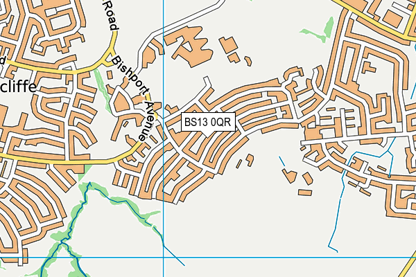 BS13 0QR map - OS VectorMap District (Ordnance Survey)