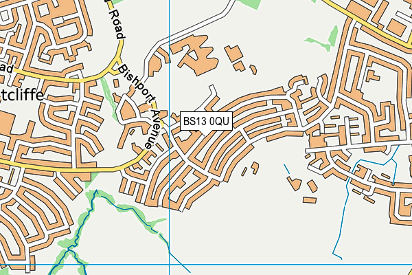 BS13 0QU map - OS VectorMap District (Ordnance Survey)