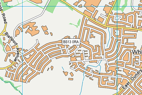 BS13 0RA map - OS VectorMap District (Ordnance Survey)