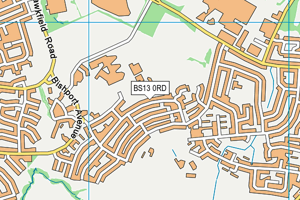 BS13 0RD map - OS VectorMap District (Ordnance Survey)