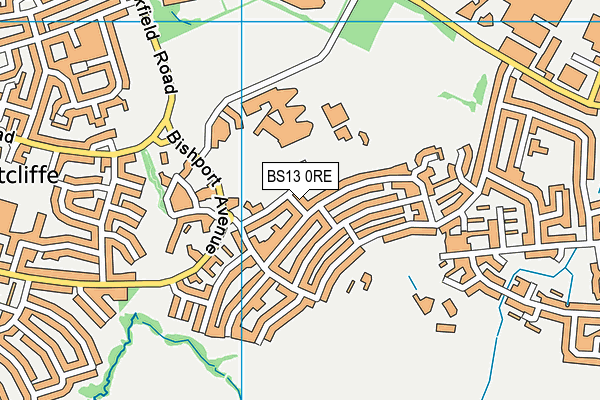BS13 0RE map - OS VectorMap District (Ordnance Survey)