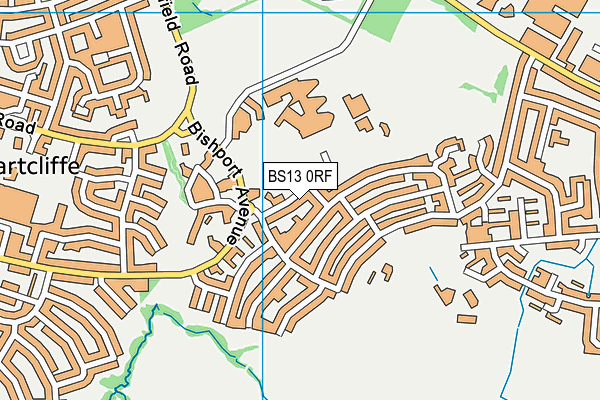 BS13 0RF map - OS VectorMap District (Ordnance Survey)
