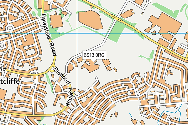 New Fosseway School map (BS13 0RG) - OS VectorMap District (Ordnance Survey)