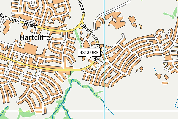 BS13 0RN map - OS VectorMap District (Ordnance Survey)