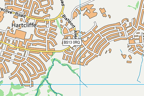 BS13 0RQ map - OS VectorMap District (Ordnance Survey)