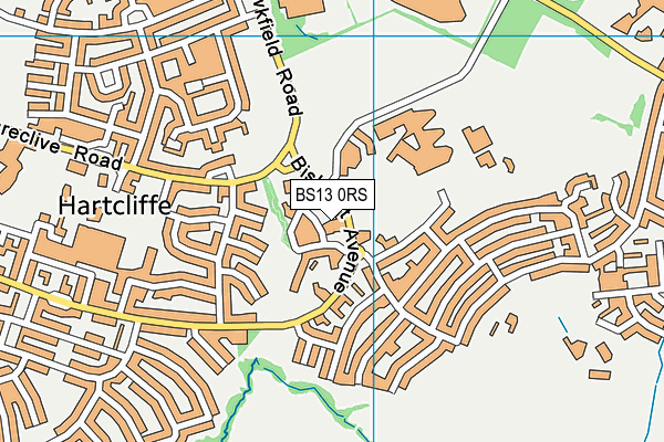 BS13 0RS map - OS VectorMap District (Ordnance Survey)