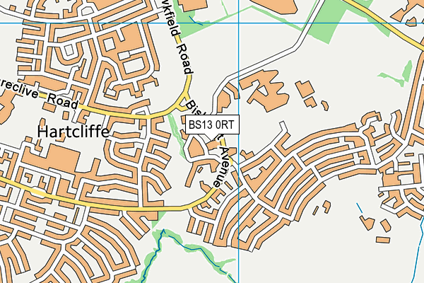 BS13 0RT map - OS VectorMap District (Ordnance Survey)