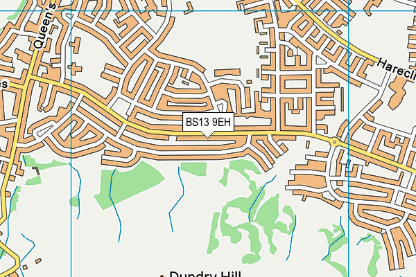 BS13 9EH map - OS VectorMap District (Ordnance Survey)