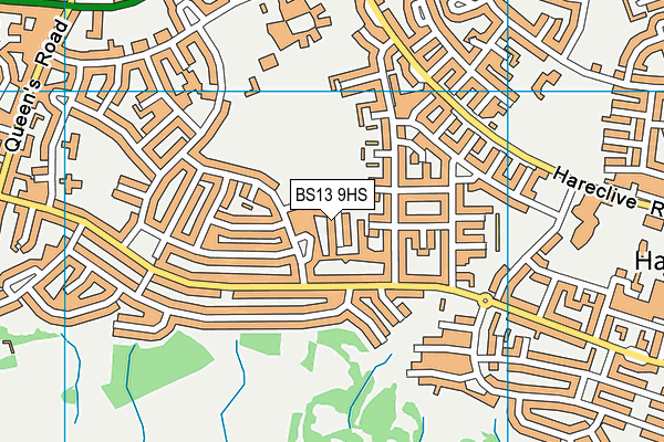 Fair Furlong Primary School map (BS13 9HS) - OS VectorMap District (Ordnance Survey)