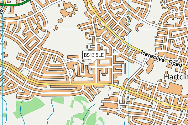 BS13 9LE map - OS VectorMap District (Ordnance Survey)