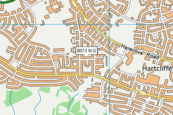 BS13 9LG map - OS VectorMap District (Ordnance Survey)