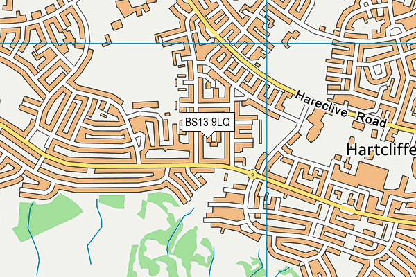 BS13 9LQ map - OS VectorMap District (Ordnance Survey)