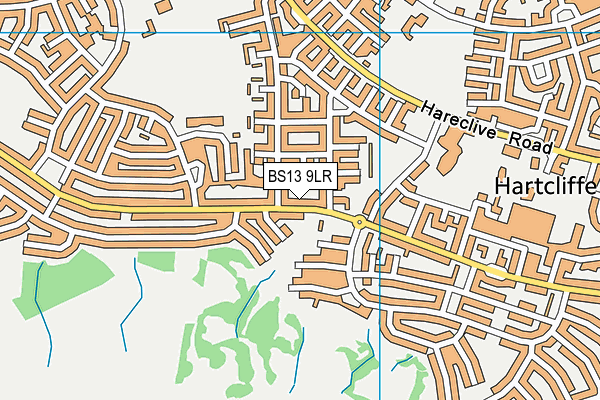 BS13 9LR map - OS VectorMap District (Ordnance Survey)