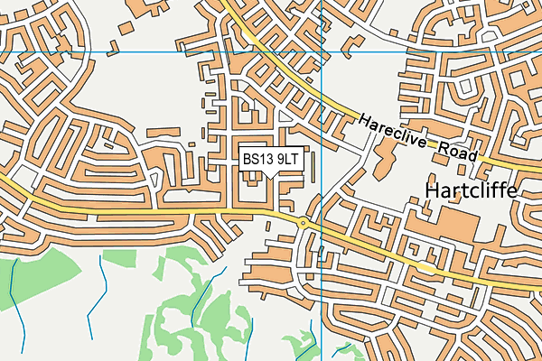 BS13 9LT map - OS VectorMap District (Ordnance Survey)