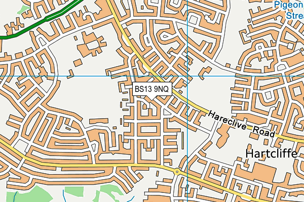 BS13 9NQ map - OS VectorMap District (Ordnance Survey)