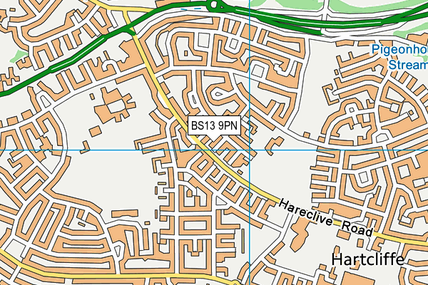 BS13 9PN map - OS VectorMap District (Ordnance Survey)