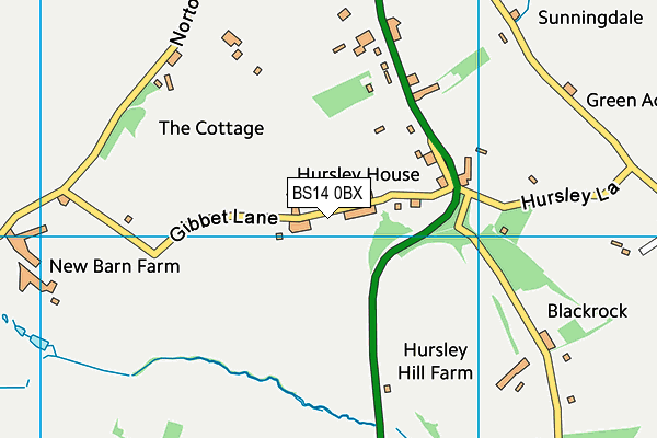 BS14 0BX map - OS VectorMap District (Ordnance Survey)