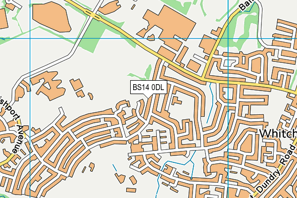 BS14 0DL map - OS VectorMap District (Ordnance Survey)