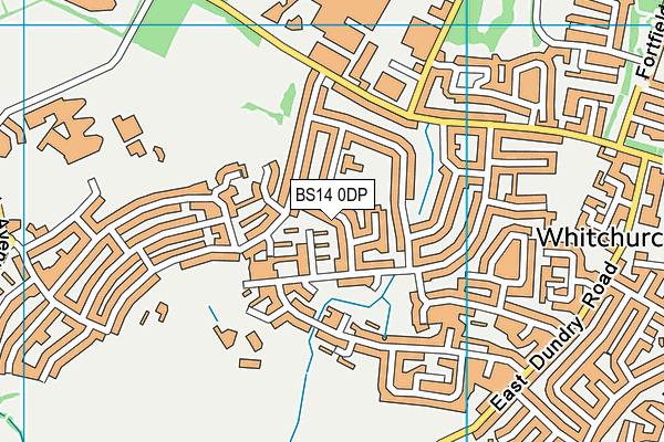 BS14 0DP map - OS VectorMap District (Ordnance Survey)