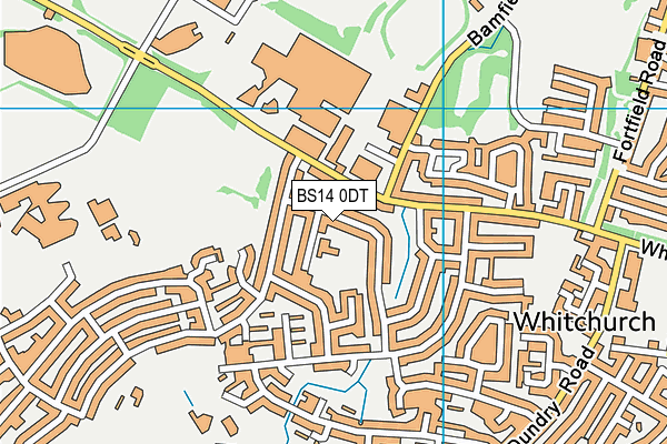 BS14 0DT map - OS VectorMap District (Ordnance Survey)