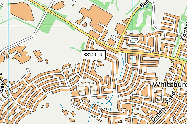 BS14 0DU map - OS VectorMap District (Ordnance Survey)
