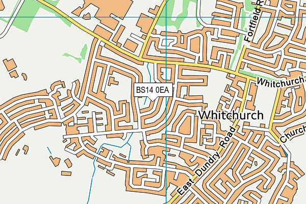 BS14 0EA map - OS VectorMap District (Ordnance Survey)