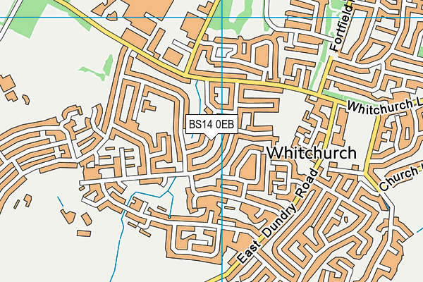 BS14 0EB map - OS VectorMap District (Ordnance Survey)