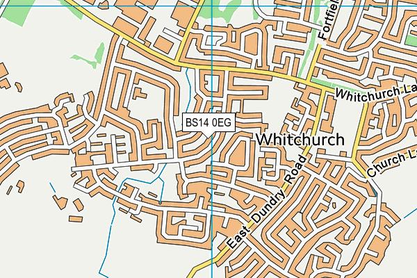 BS14 0EG map - OS VectorMap District (Ordnance Survey)