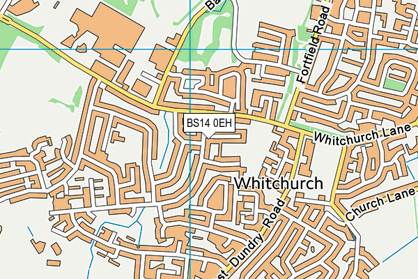 BS14 0EH map - OS VectorMap District (Ordnance Survey)