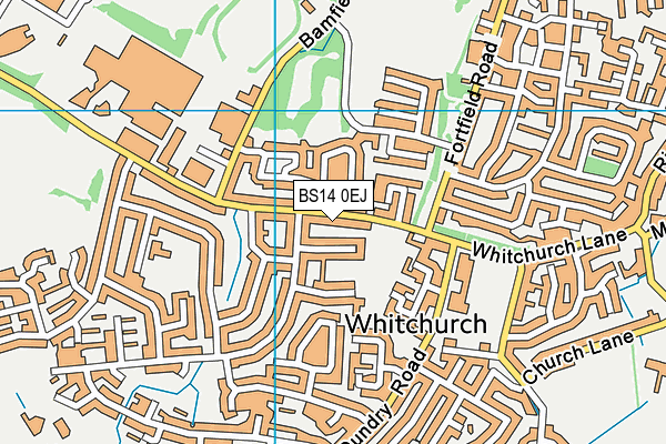 BS14 0EJ map - OS VectorMap District (Ordnance Survey)