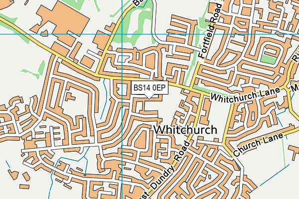 BS14 0EP map - OS VectorMap District (Ordnance Survey)