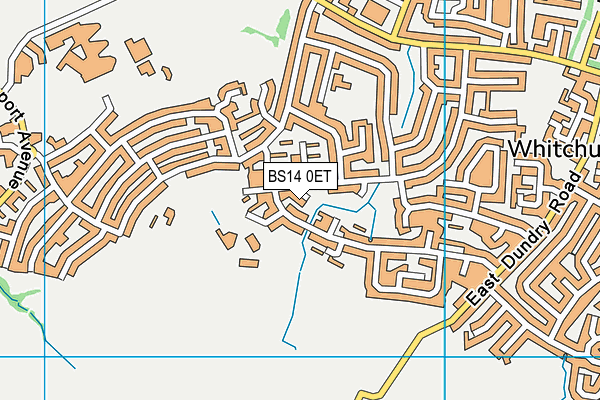 BS14 0ET map - OS VectorMap District (Ordnance Survey)