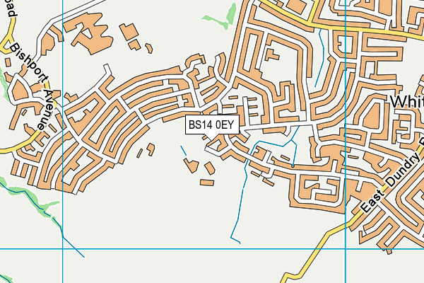 BS14 0EY map - OS VectorMap District (Ordnance Survey)