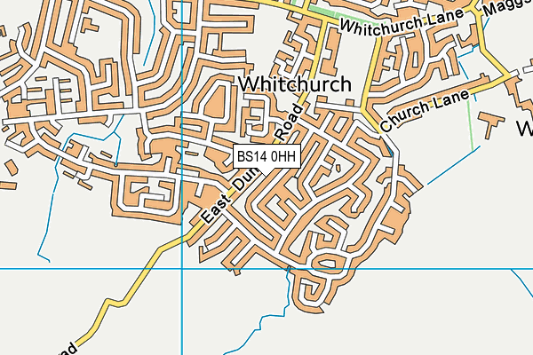 BS14 0HH map - OS VectorMap District (Ordnance Survey)