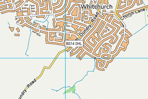BS14 0HL map - OS VectorMap District (Ordnance Survey)